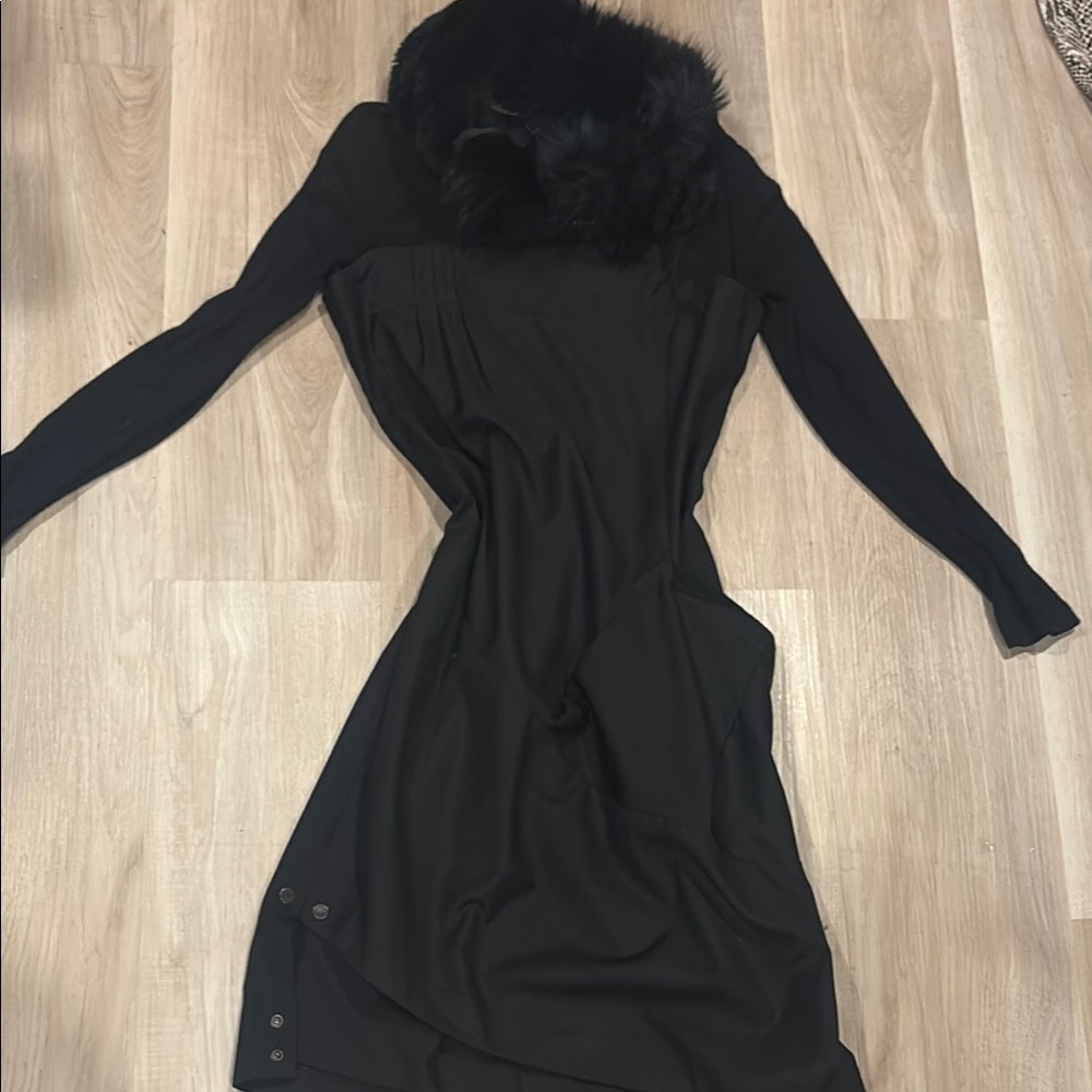 Nine West Black Strapless Cocktail Dress